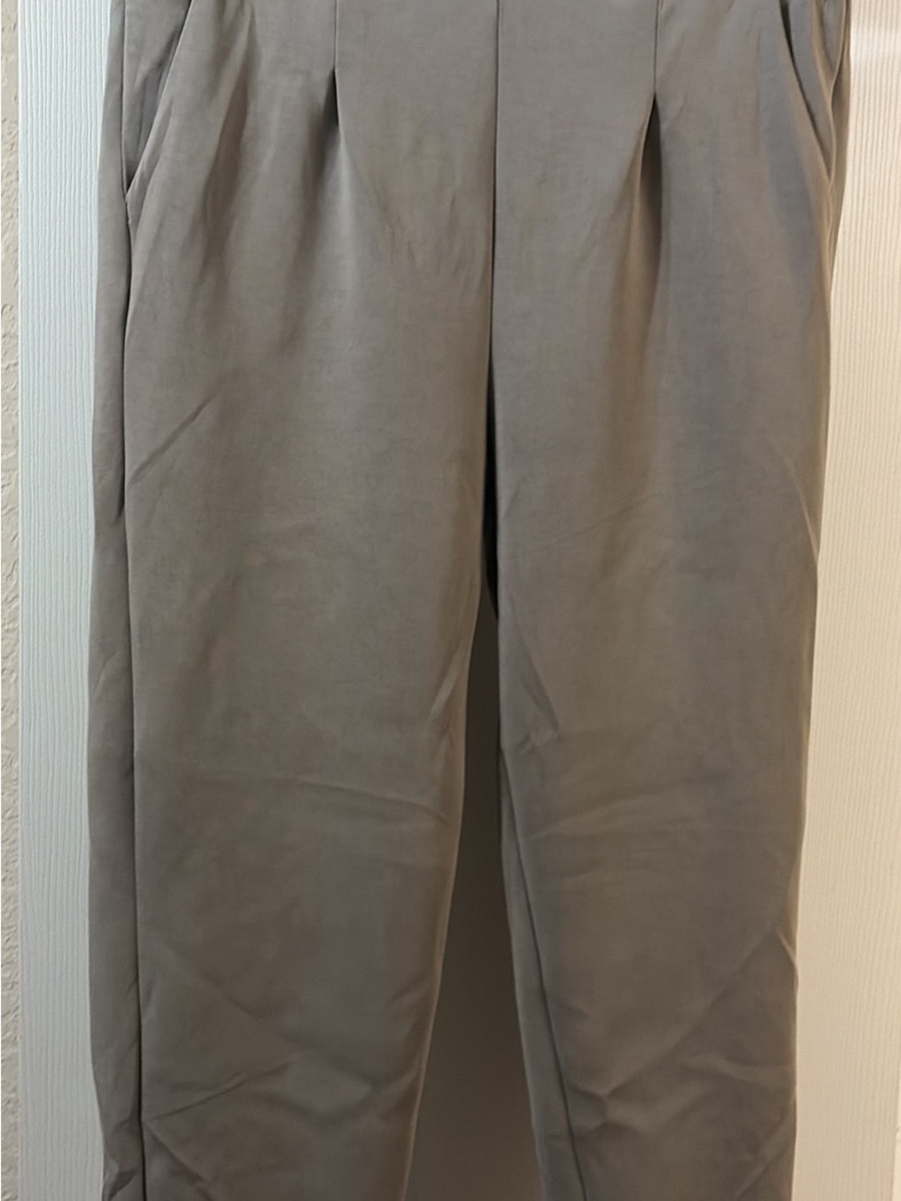 Avia womens Light Gray Pleated Chinos